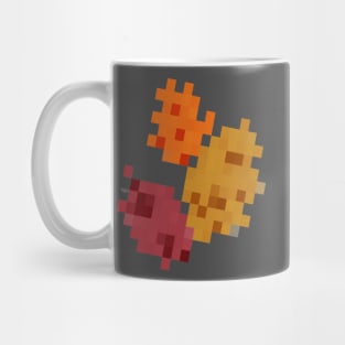 Fall Leaves Pixel Art Mug